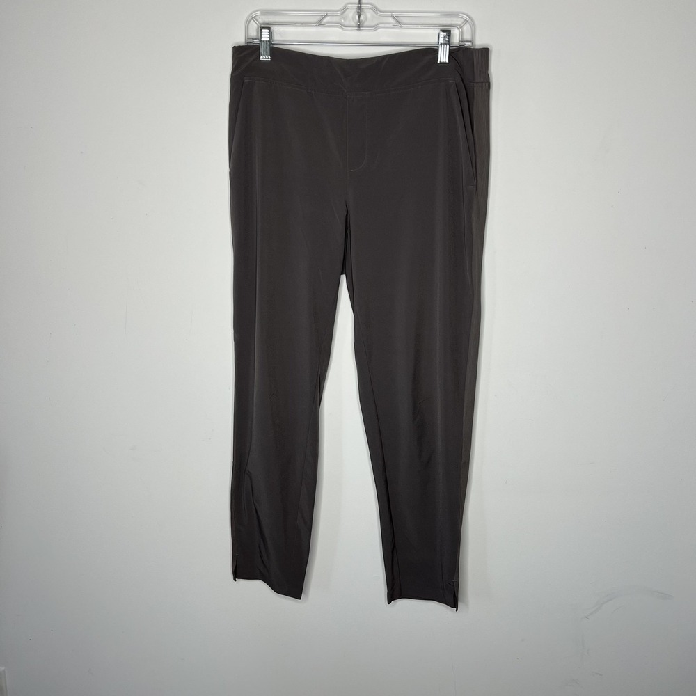 Athleta Pants Womens 10 Gray Ankle Tapered Stretch‎ Travel Pockets Lightweight